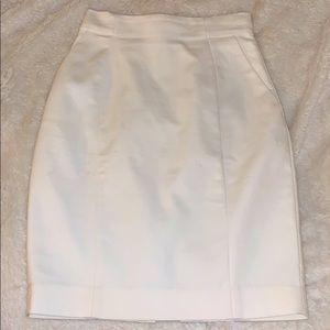H&M White Midi Skirt